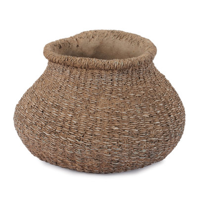 Vase tressé en ciment tressé 10 po