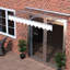 Auvent carré 79 "X 34" - Support de fenêtre en polycarbonate et aluminium à usage intensif pour jardin avec Upf80 + rouille