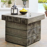 Manteo Rustic Coastal Outdoor Patio Side Table