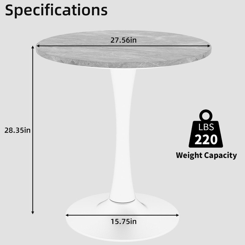 Table basse 27,6 po Mid-Century Modern