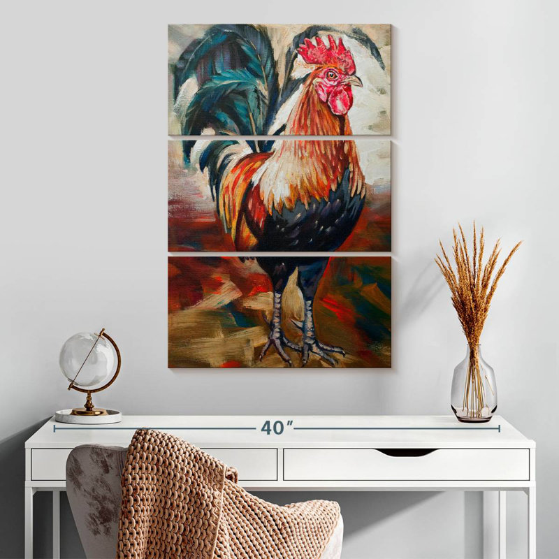 Brampt Solo Rooster, 32" H x 20" W