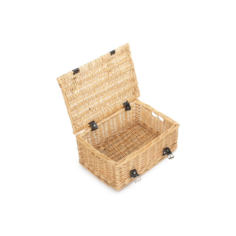 Lily Manor Wicker 14" Empty Hamper Basket