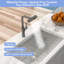 Robinet de cuisine rétractable 360 ° avec 4 modes de jet-116628536