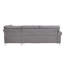 Canapé modulaire Elvin de 78 po avec accoudoirs roulés gris Elvin-1155708693