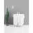 2 110L Laundry Hamper With Lid, White Cloth Basket For Clothes & , Large Storage Sorter Sorting Cards Firm