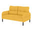 Double velours côtelé avec mousse souple, rangement latéral pour les petits objets, éponge haute densité, courbes ergonomiques pour chambre à coucher, magazines, salle de conférence idéale, teinte jaune