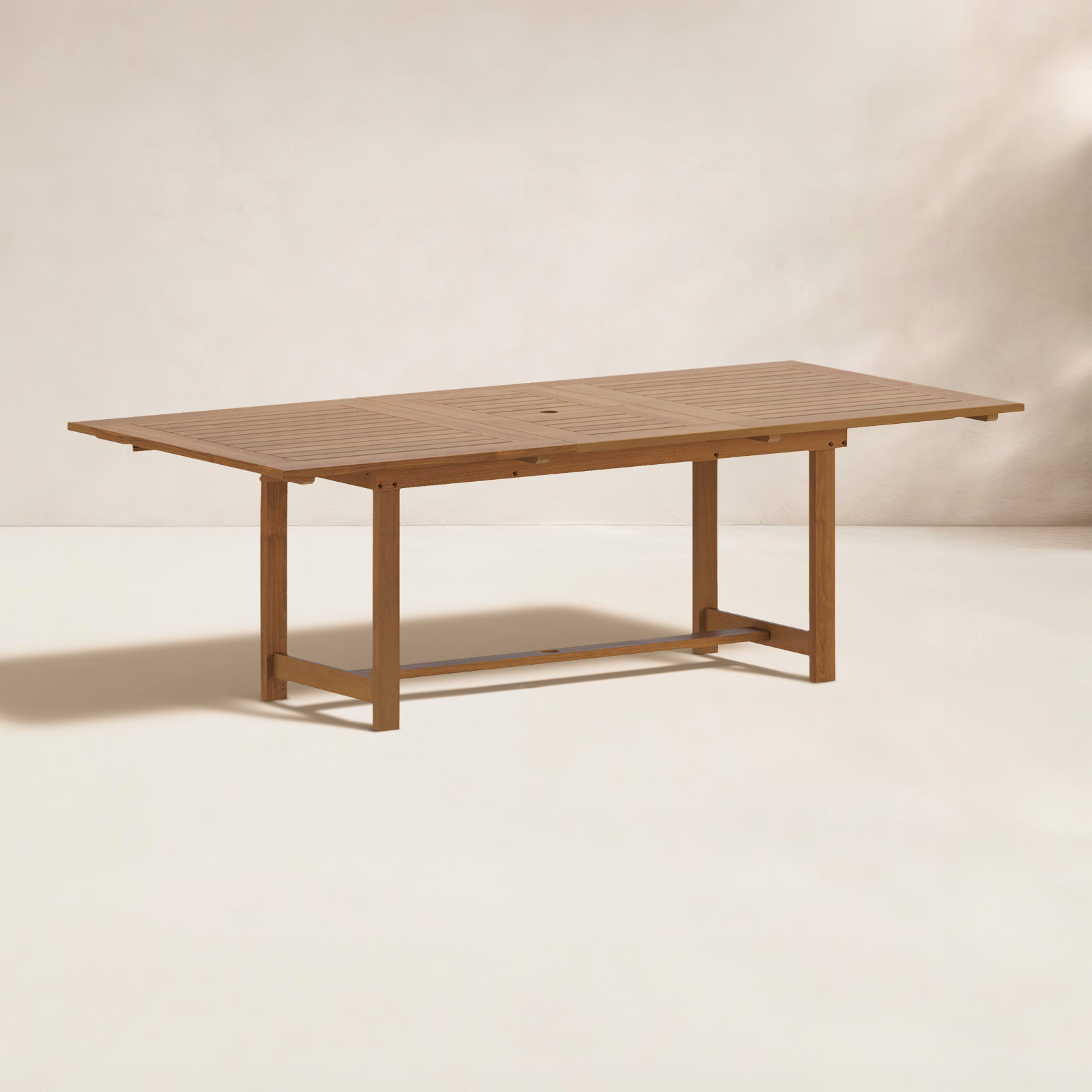 Alyisa 71" Patio Dining Table, Light Wood