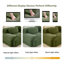 Canapé modulaire en forme de U vert olive, sans assemblage-520895523-520895527