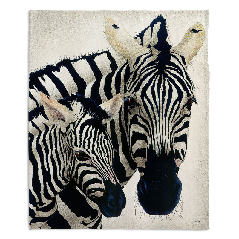  Jeté Madonna Serengeti Zebra, l 68 po x L 80 po