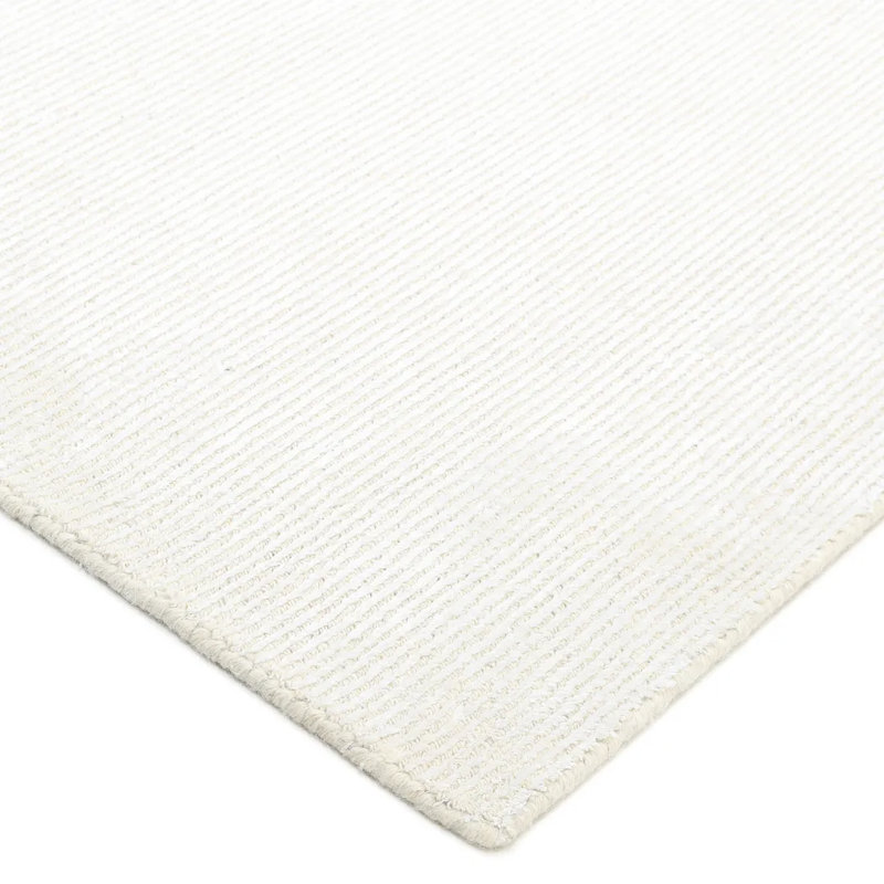Cordi Striped Area Rug in Ivory/Light Gray, Rectangle 3' x 5'