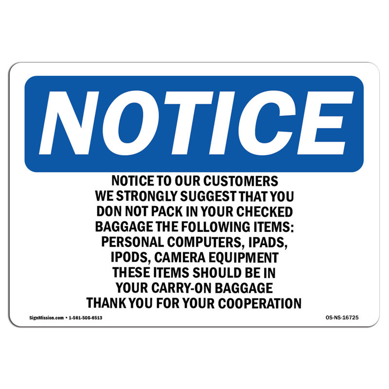 Notice Sign