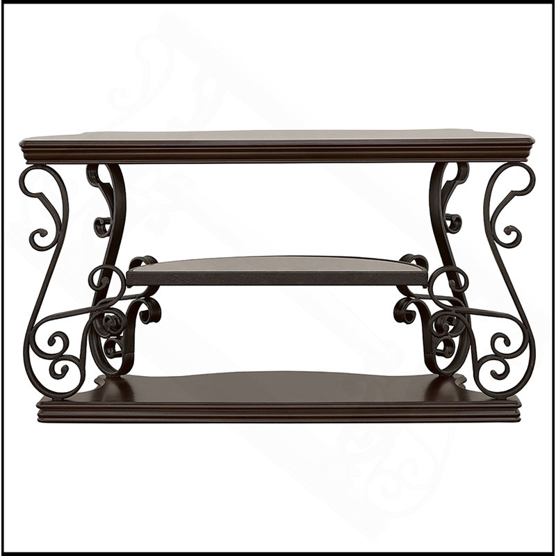 Console à 2 tablettes Gretta Merlot