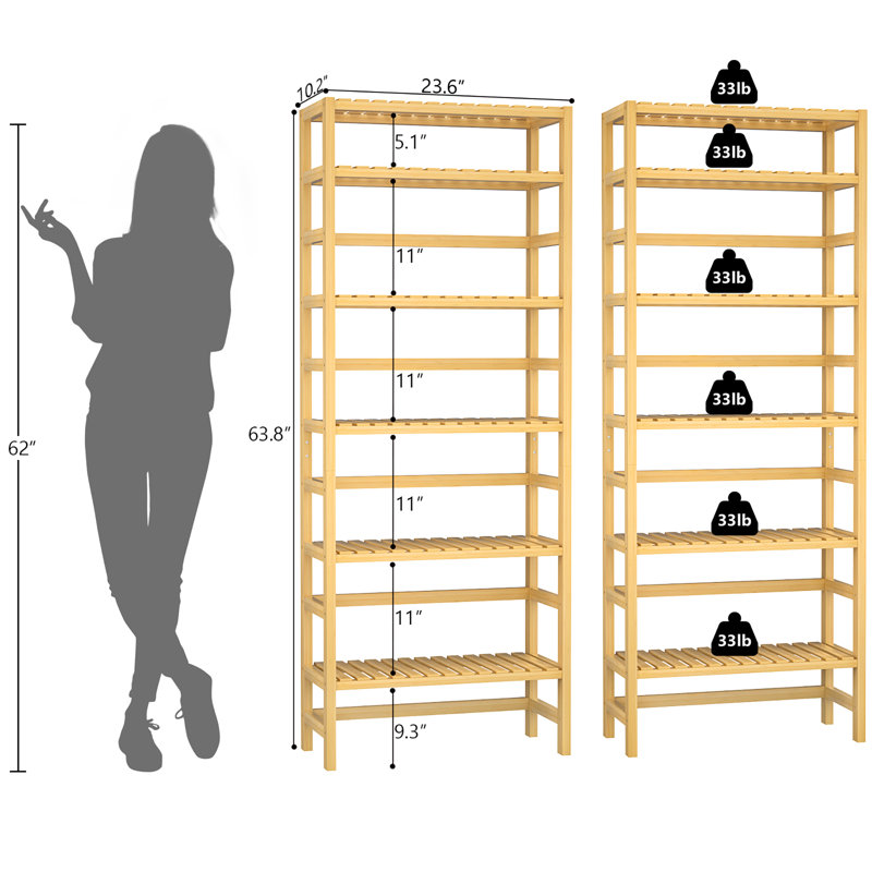 Revelle Etagere Bookcase, Yellow
