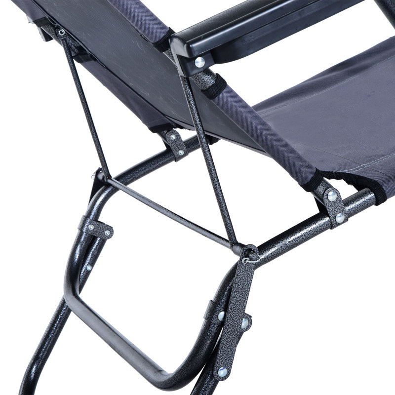 Aymelia 135 cm Long Reclining Single Chaise, Grey