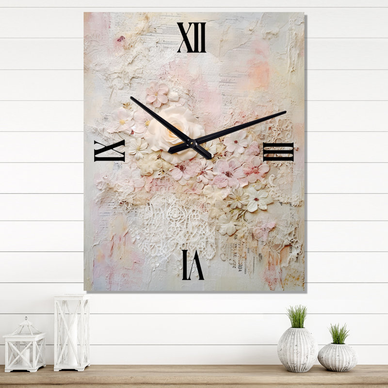 Horloge murale Eto - Rose, Grand