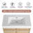 36'' Single Bathroom Vanity with Resin Top