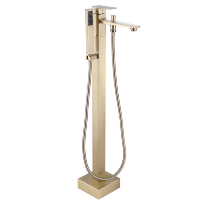 Floor Tub Spout with Diverter
