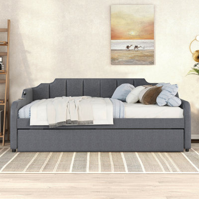 Farina Full Guest Bed Daybed with Trundle