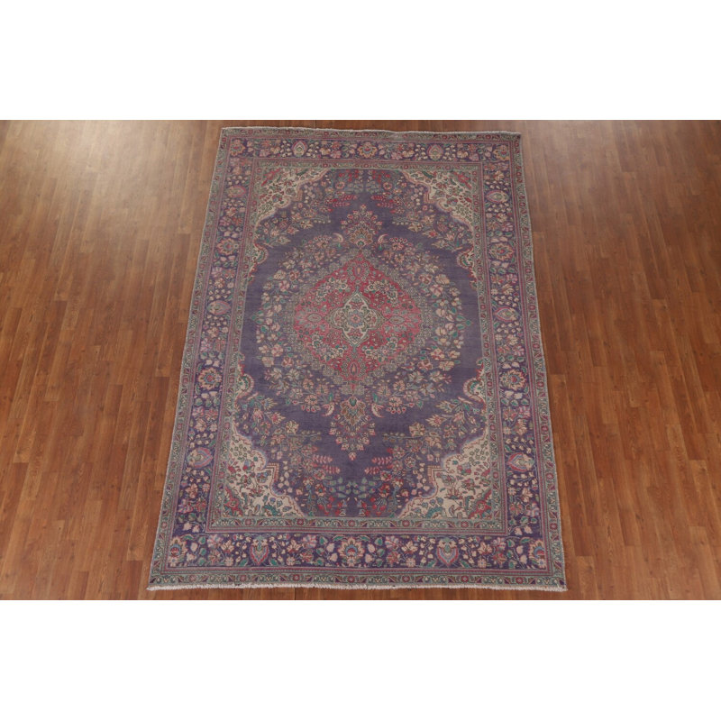 Tapis traditionnel bleu marine 7 x 10