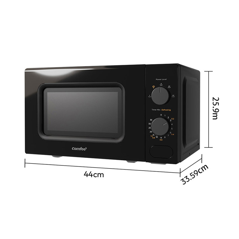 Comfee 33.5cm 20L L 700W - Watt Countertop Microwave, Black
