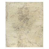 Meadow Hand Woven Linen and Silk Abstract Area Rug