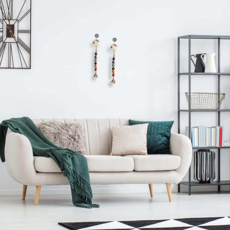 Arbre de vie, pierres de chakra, cristaux de guérison, décoration murale feng shui 7 chakra