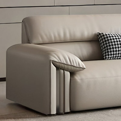 Italian straight row elephant ear sofa.