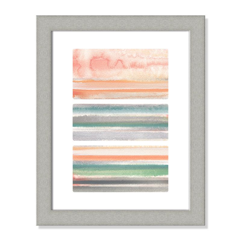 Paysage rétro - impression, Argent brossé, H 20,5 po x l 16,5 po x P 1,25 po