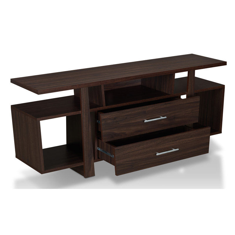 Dicha Unfinished TV Stand for TVs up to 70", Wenge