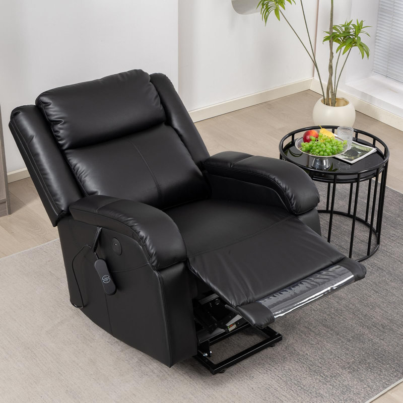 Fauteuil inclinable électrique Power Lift pour personnes âgées, Noir