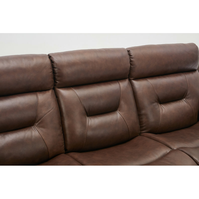 Canapé inclinable en cuir véritable RAF