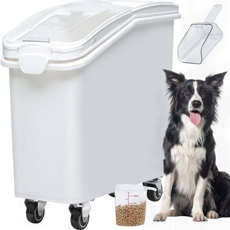 Balconera 27 Gallon Ingredient Bin Commercial Food Container Large Flour Storage Container Bin With 360° Wheels