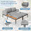 140cm Wide Straight Iron Patio Daybed