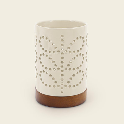Orla Kiely Large Ceramic Candle Holder For Pillar Stoneware Tabletop / Centrepiece Pillar