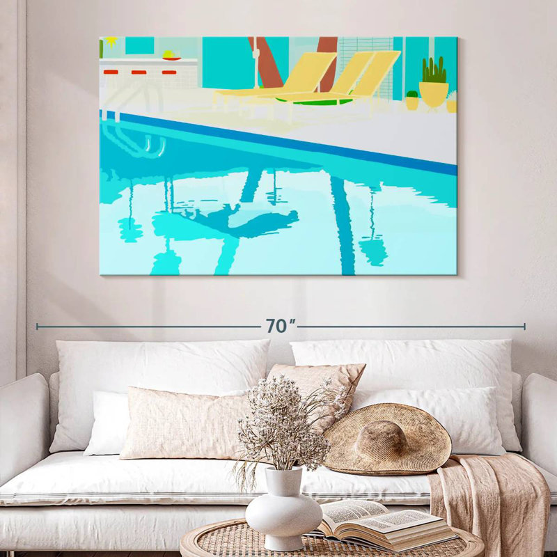 Lilie Poolside, 34" H x 51" W