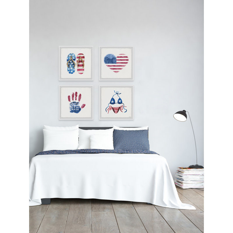 Ensemble de 4 reproductions d’art sur toile