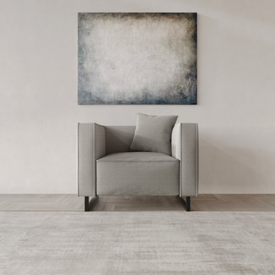 Chaise d'appoint rembourrée en lin