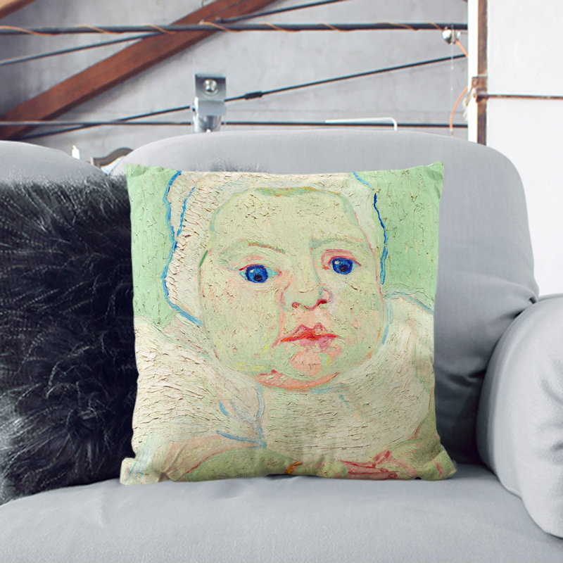 Roulins Baby Scatter Cushion, 40cm H x 40cm W x 15cm D, Black