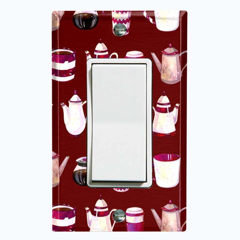 Patterned 1 - Gang Rocker Standard Wall Plate