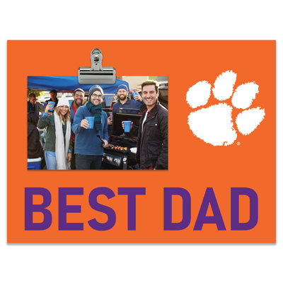 Clemson University Bright Line - Best Dad Clip Frame