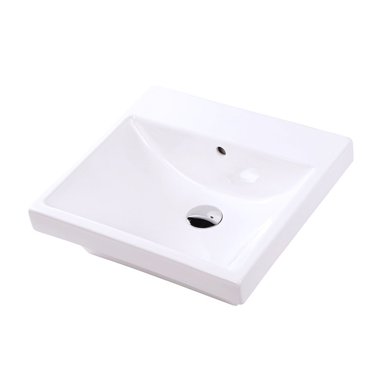 Piazza 19.5'' L Bathroom Sink, None
