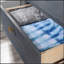 Commode, finition bleue