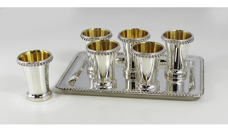 Kiddush cup of all sterling silver metal