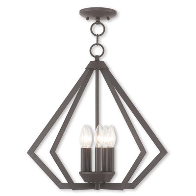 Lustre géométrique à 5 lumières Leena
