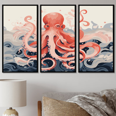 Ridgway - Octopus/Squid Animal Wall Art Set