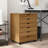 Ladehe MOSS 6-Drawer Chest with Wheels, Solid Pinewood-614696112