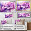 Encre botanique florale rose et mauve - art mural botanique-394880306-394880270