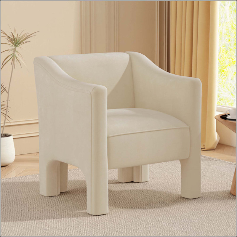 Fauteuil rembourré Modern, Beige