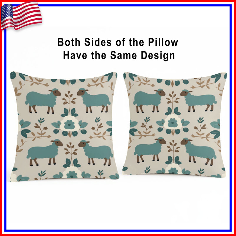 Coussins Sheep, 20 x 20 pouces