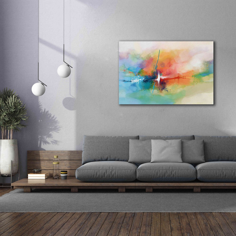 «Summer Vibes 5» par Christov Art, estampe numérique sur toile, H 40 po x l 60 po x P 1,5 po